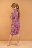 SUMMER BOILERSUIT - PINK LEOPARD