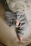 BABY LUXE RIB SET - GREY MELANGE