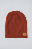 ADULT SLOUCHY BEANIE - RUST KNIT - Flynn Jaxon