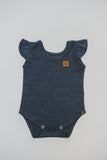 BABY VEST - DENIM FRILLED - Flynn Jaxon
