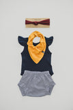 BANDANA BIB - CHLOE (Mustard Yellow) - Flynn Jaxon
