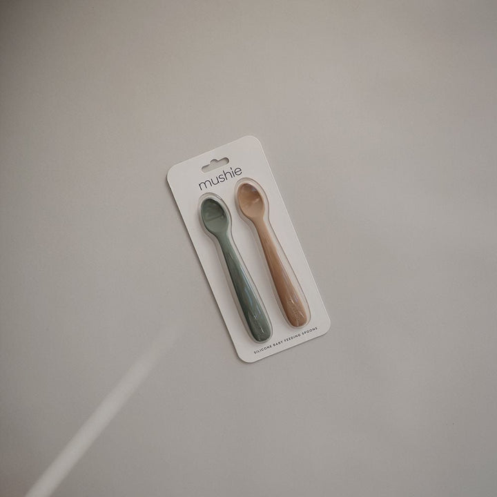 Mushie Silicone Feeding Spoons | 2 Pack