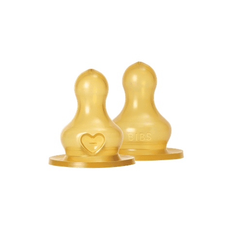 BIBS Bottle Nipple 2-Packs Latex + Silicone