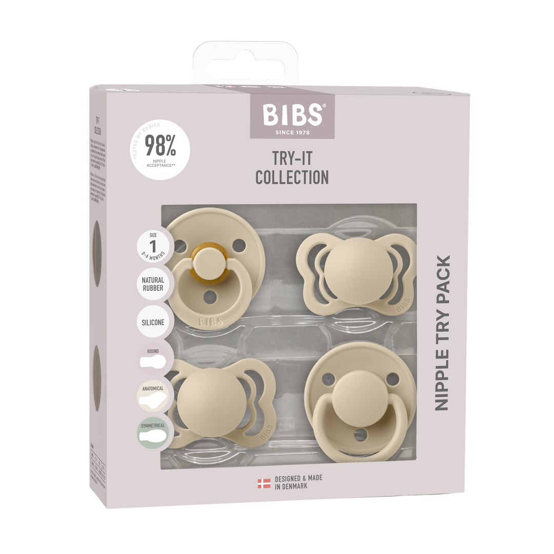 BIBS Pacifiers Try It Collection | Size 1