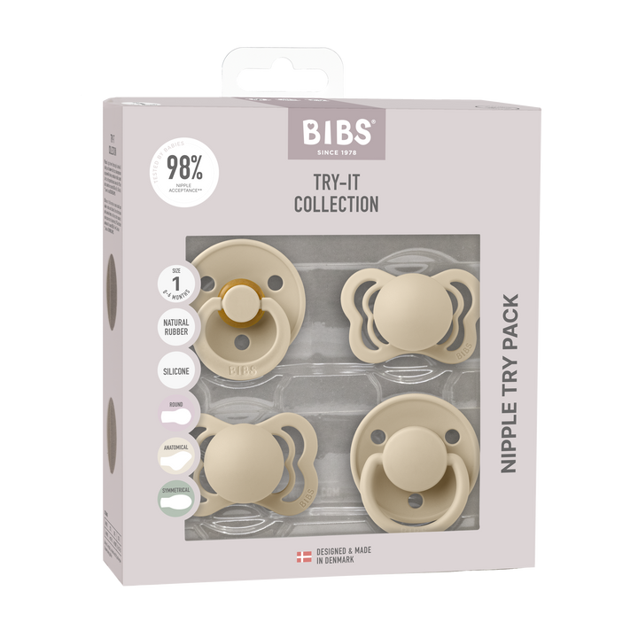 BIBS Pacifiers Try It Collection | Size 1