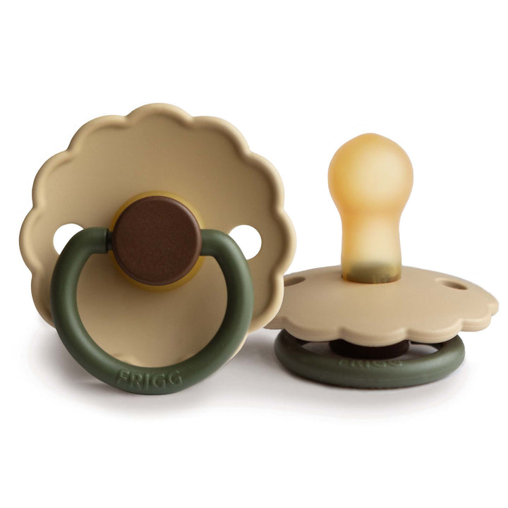 FRIGG Daisy Colourblock - Round Latex Pacifier | Size 1