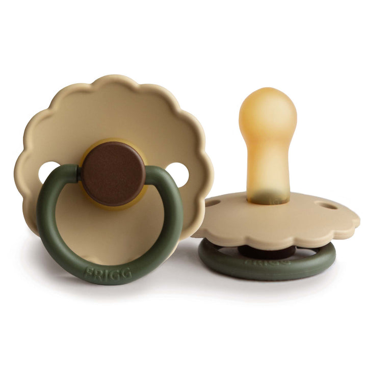 FRIGG Daisy Colourblock - Round Latex Pacifier | Size 2