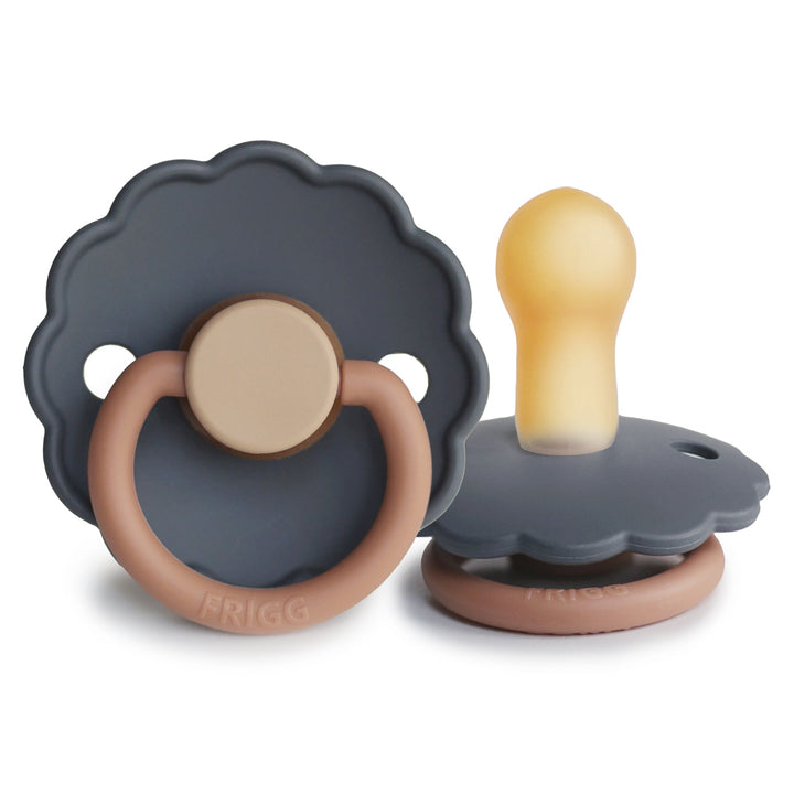 FRIGG Daisy Colourblock - Round Latex Pacifier | Size 1
