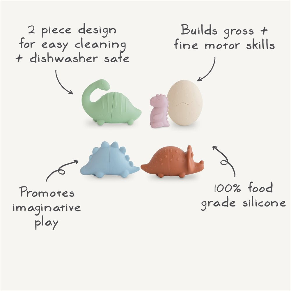 Mushie Bath Play Set | Dino