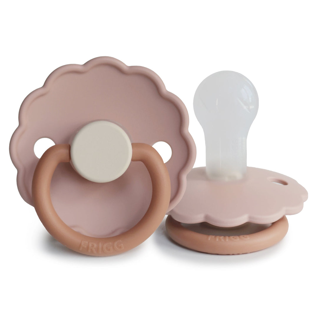FRIGG Daisy Colourblock - Round Silicone Pacifier | Size 1