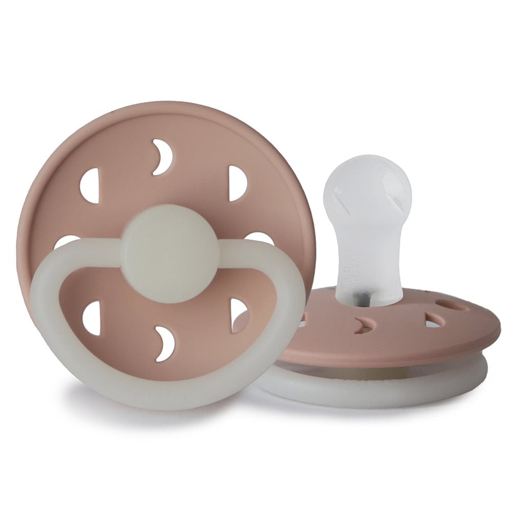 FRIGG Moon Night Round Silicone Pacifier | Size 1