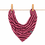 Burgundy + Pink Stripe