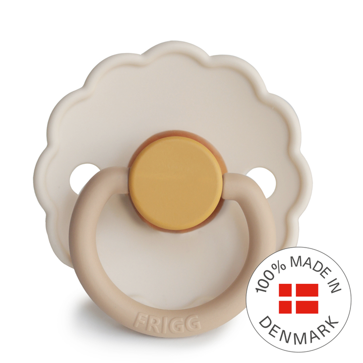 FRIGG Daisy Colourblock - Round Latex Pacifier | Size 1