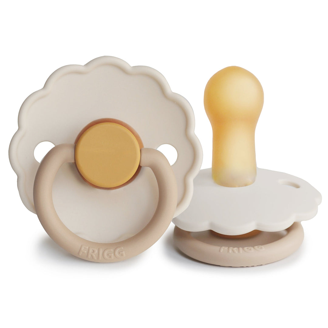 FRIGG Daisy Colourblock - Round Latex Pacifier | Size 1