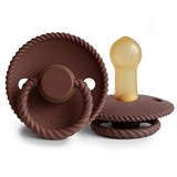 FRIGG Rope - Round Latex Pacifier - Cocoa