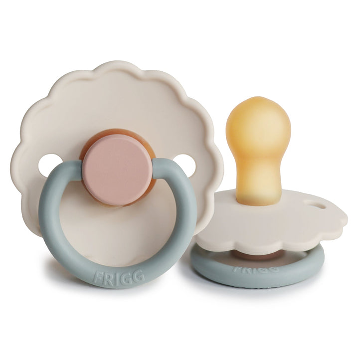 FRIGG Daisy Colourblock - Round Latex Pacifier | Size 1