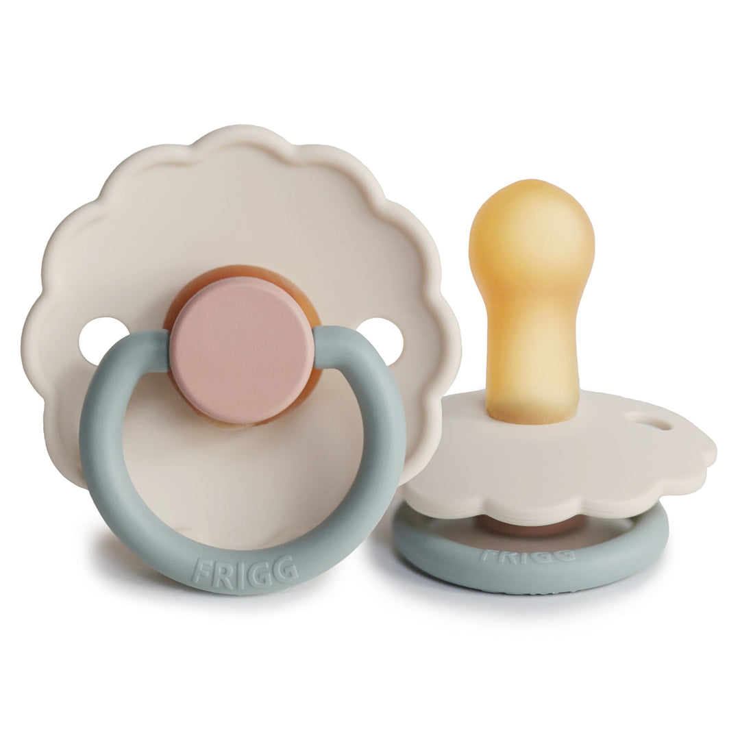 FRIGG Daisy Colourblock - Round Latex Pacifier | Size 2