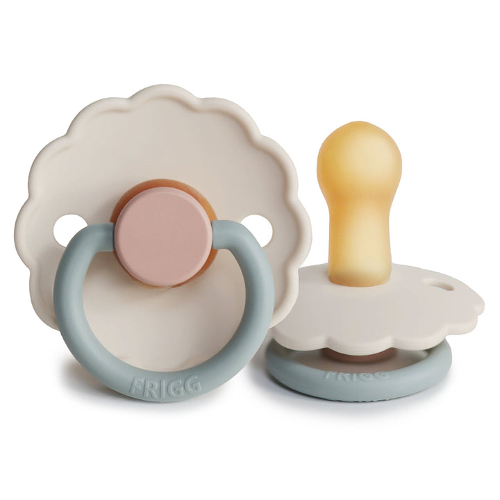 FRIGG Daisy Colourblock - Round Latex Pacifier | Size 2