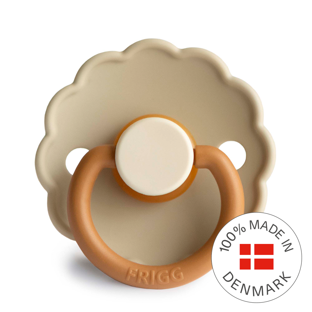 FRIGG Daisy Colourblock - Round Latex Pacifier | Size 1