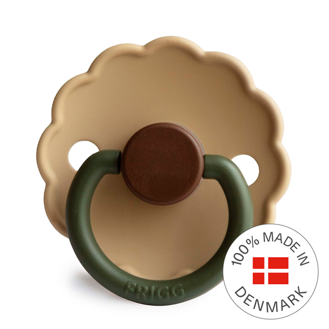 FRIGG Daisy Colourblock - Round Silicone Pacifier | Size 1
