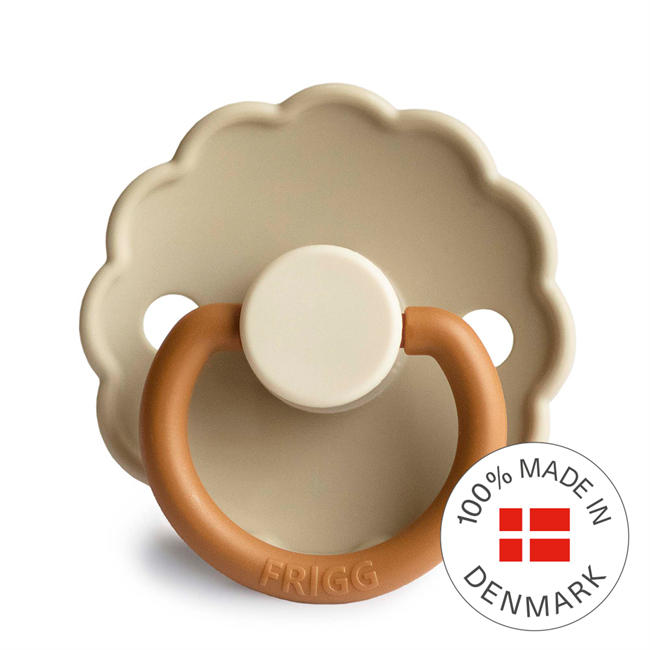 FRIGG Daisy Colourblock - Round Silicone Pacifier | Size 1