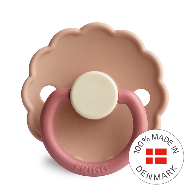 FRIGG Daisy Colourblock - Round Silicone Pacifier | Size 1