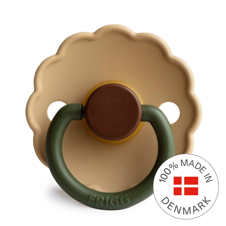 FRIGG Daisy Colourblock - Round Latex Pacifier | Size 1