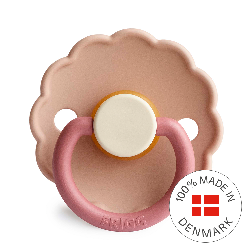 FRIGG Daisy Colourblock - Round Latex Pacifier | Size 1