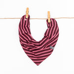 Burgundy + Pink Stripe