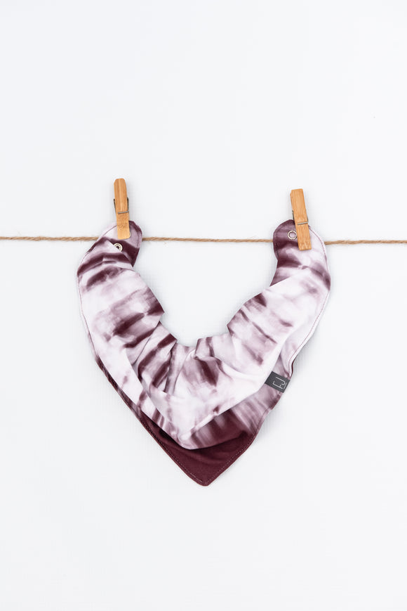 BANDANA BIB - RYLEN (Burgundy Tie Dye)