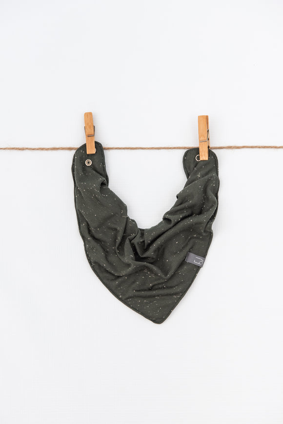 BANDANA BIB - JAMIE (Green Speckle)