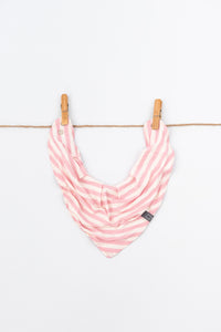 BANDANA BIB - IRIS (Milk + Pink Stripe)