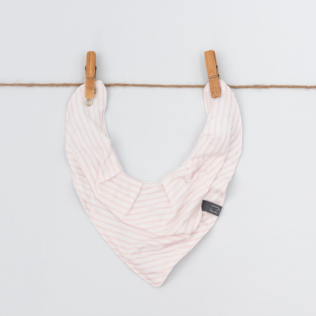 Bandana Bib | Pippa (Baby Pink Stripe)