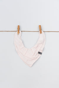 BANDANA BIB - PIPPA (Baby Pink Stripe)