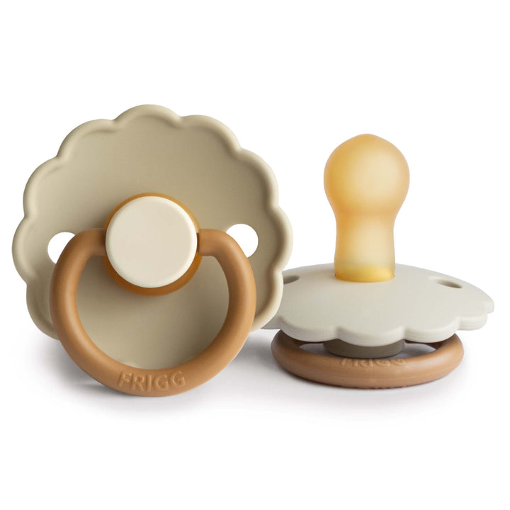 FRIGG Daisy Colourblock - Round Latex Pacifier | Size 1