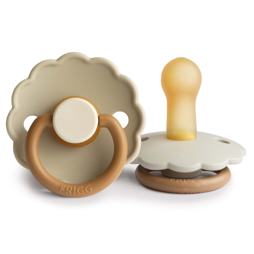 FRIGG Daisy Colourblock - Round Latex Pacifier | Size 2