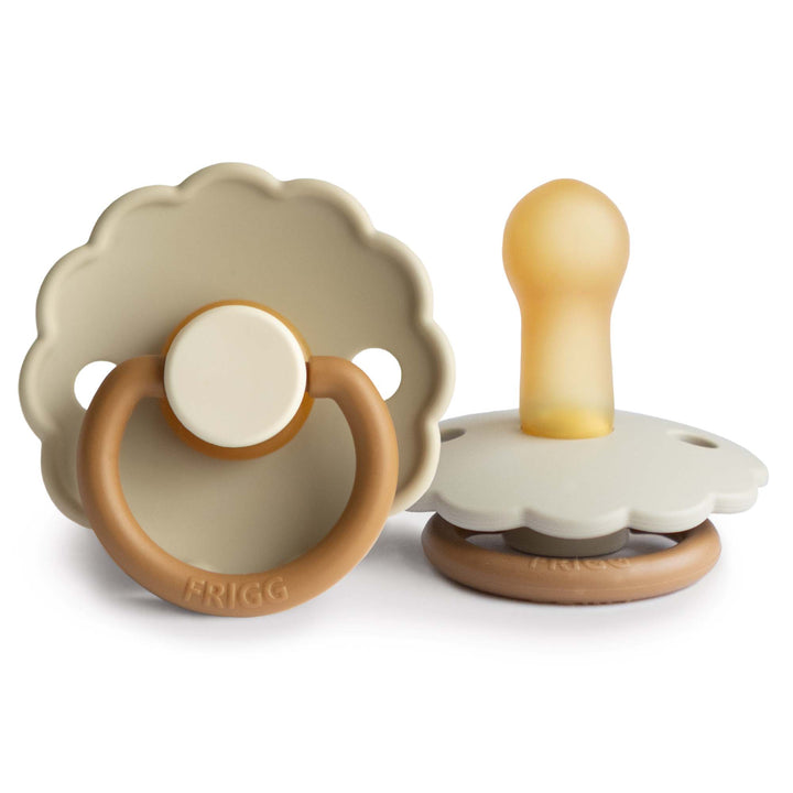 FRIGG Daisy Colourblock - Round Latex Pacifier | Size 2
