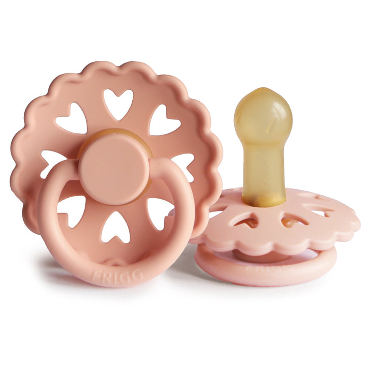FRIGG Fairytale - Round Latex Pacifier - Princess &amp; the Pea (Pretty in Peach)