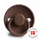 FRIGG Rope - Round Latex Pacifier - Cocoa