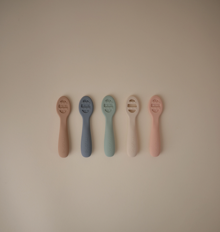 Mushie First Feeding Baby Spoons | 2 Pack