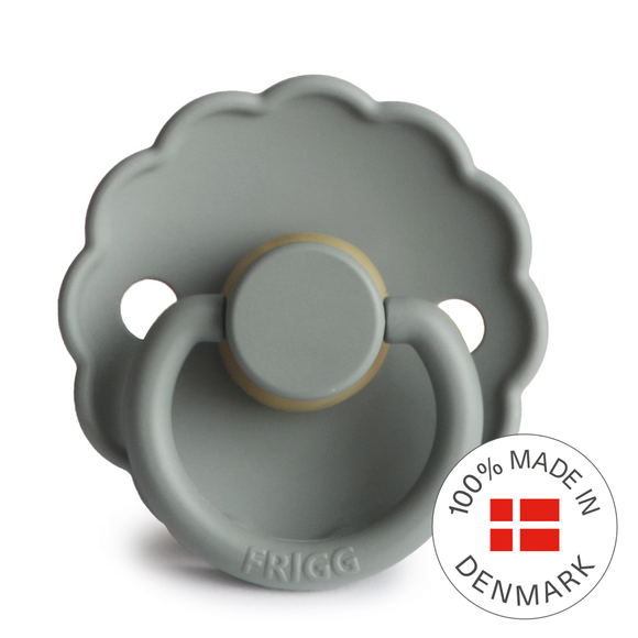 FRIGG Daisy - Round Latex Pacifier - French Gray