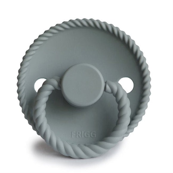 FRIGG Rope - Round Silicone Pacifier - French Gray