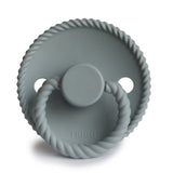 FRIGG Rope - Round Silicone Pacifier - French Gray