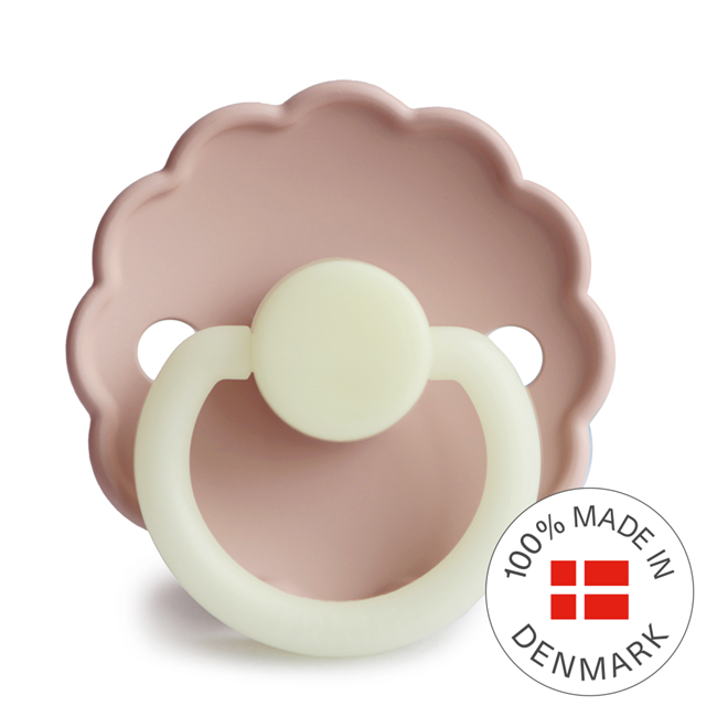 FRIGG Daisy Night - Round Silicone Pacifier | Size 1