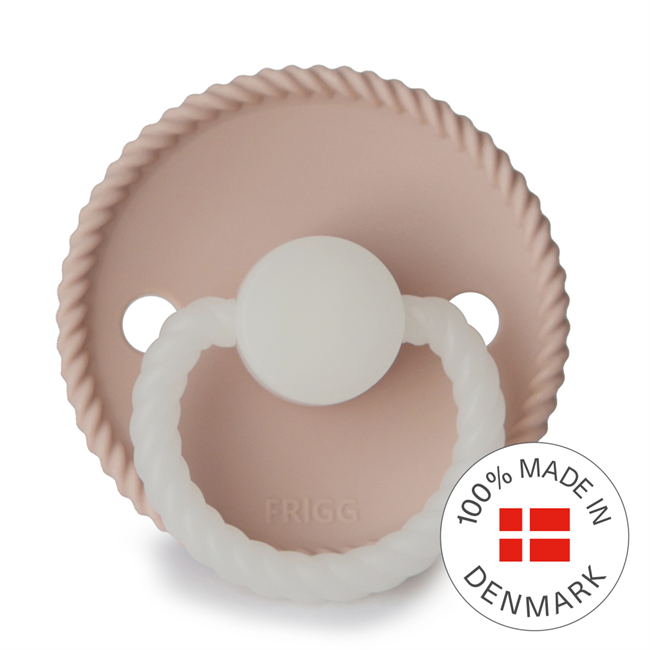 FRIGG Rope Night - Round Silicone Pacifier | Size 1