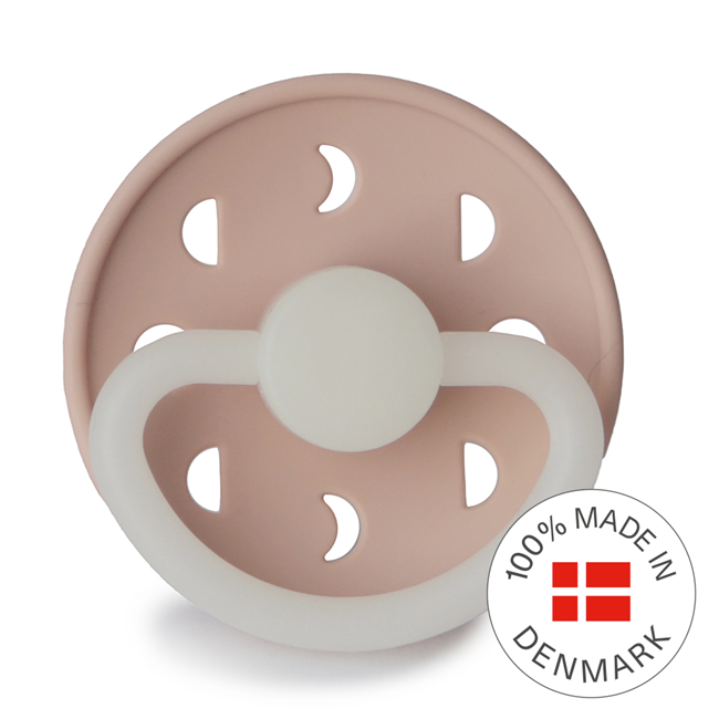 FRIGG Moon Night Round Silicone Pacifier | Size 2
