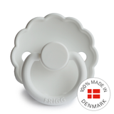 FRIGG Daisy - Round Silicone Pacifier - Bright White