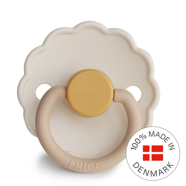 FRIGG Daisy Colourblock - Round Silicone Pacifier | Size 1