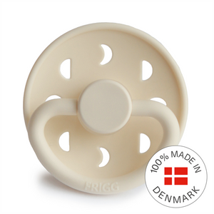 FRIGG Moon - Round Silicone Pacifier - Cream