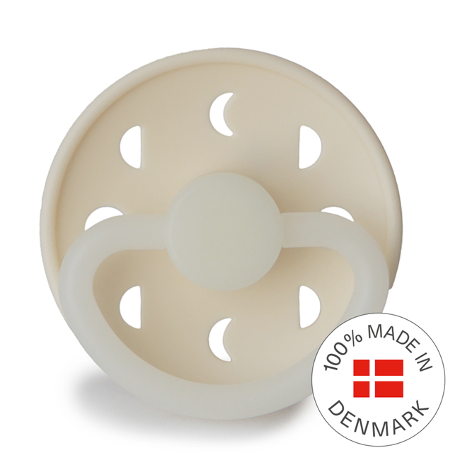 FRIGG Moon Night Round Silicone Pacifier | Size 2
